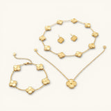 Goldenes Kleeblatt-Set