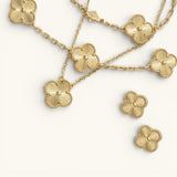 Goldenes Kleeblatt-Set