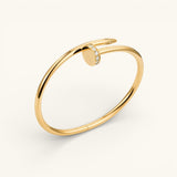 Pulsera Elegance Nail Deluxe 18K Gold