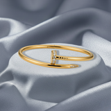 Pulsera Elegance Nail Deluxe 18K Gold