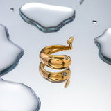 Goldene Schlangenring Etta