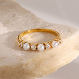 Perlen-Diamantring Keisha