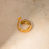 Goldene Schlangenring Etta